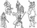 Coloring Skywalker Wars Star Luke Pages Comments sketch template