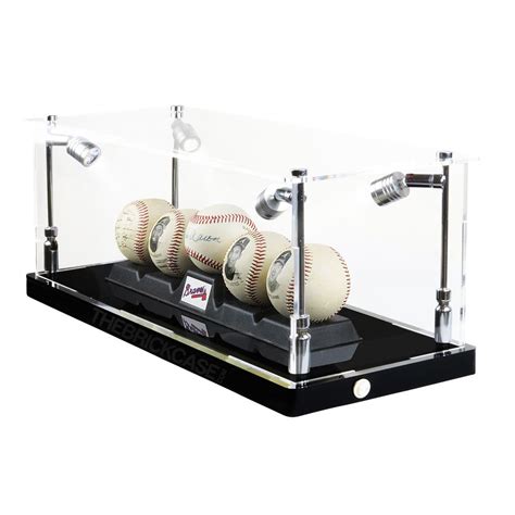 baseball collectibles memorabilia display case  brick case