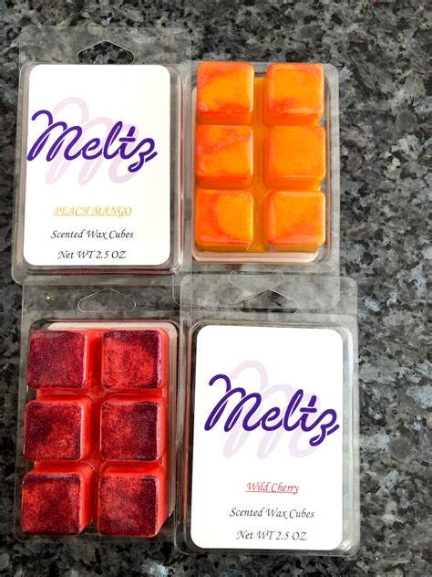 meltz creative colorful scented wax melts etsy