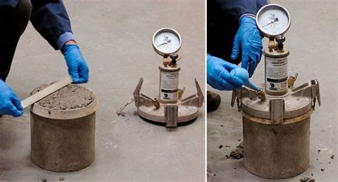 measurement  air content  concrete  pressure air method