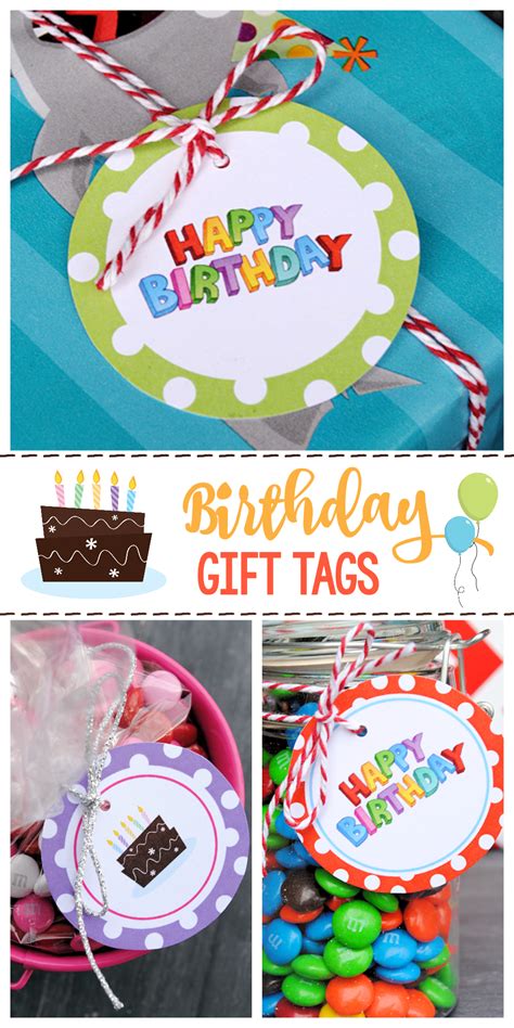printable birthday gift tags fun squared