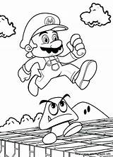 Coloring Mario Odyssey Super Pages Popular sketch template