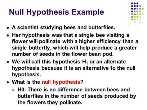 null  research hypothesis examples