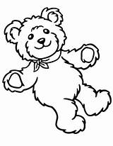 Stuffed Teddy Stampare Orsetto Everfreecoloring Getdrawings Cliparts Teddybear Orso Popular sketch template