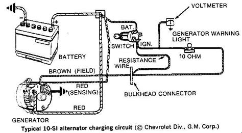 diagram wiring diagram  alternator  battery mydiagramonline