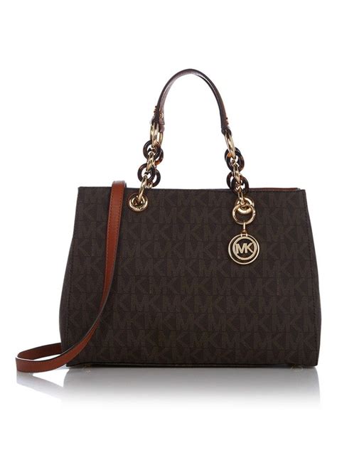 michael kors cynthia handtas met logoprint de bijenkorf purses bags michael kors