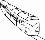 Train Coloring Pages Simple Drawing Christmas Trains Transportation Printable Car sketch template