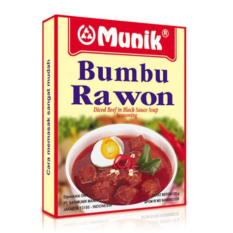 munik bumbu rawon diced beef  black sauce soup seasoning gr etsy