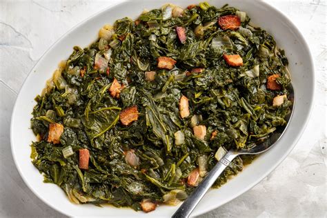 top    cook mustard greens  bacon   thaiphuongthuy