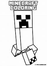 Enderman Creeper Getcolorings sketch template