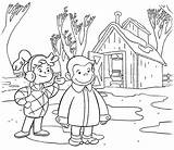George Coloring Curious Pages Kids Printable Allie Coloring4free Cartoon Winter Sheets Nico Girls Kid Choose Board sketch template