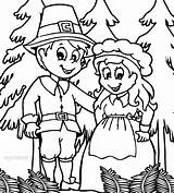 Coloring Pages Pilgrim Pilgrims Printable Kids Cool2bkids sketch template