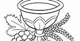 Coloring Communion Pages First Host Getcolorings Eucharist Template sketch template