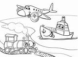 Transportation Coloring Pages Printable Getdrawings sketch template