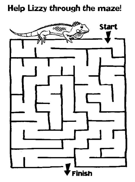 Maze Worksheet For Grade 1