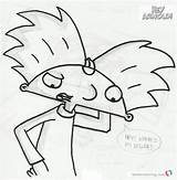 Coloring Pages Hey Arnold Head Printable sketch template
