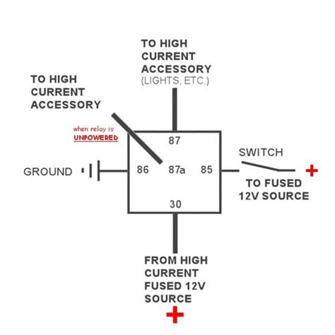 finder relay  pin wiring diagram   pin relay connection diagram  pin relay wiring diagram