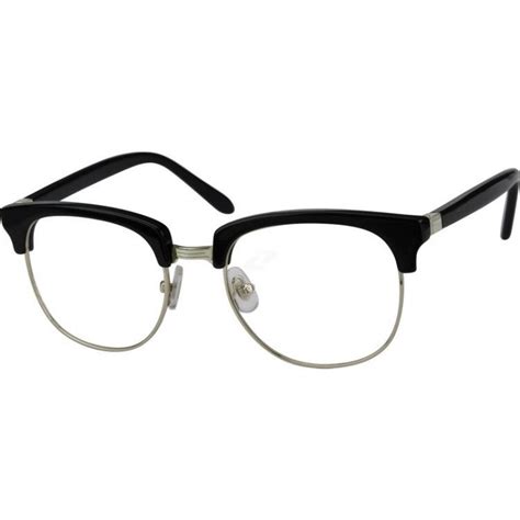 black browline glasses 732021 zenni optical eyeglasses browline