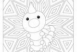 Coloring Pages Pokemon Weedle Windingpathsart sketch template