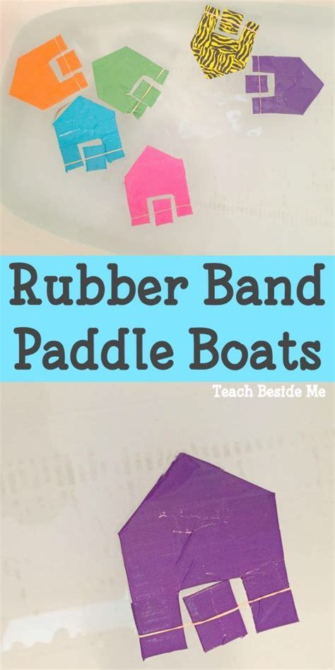 homemade toy rubber band boats homemade toys preschool
