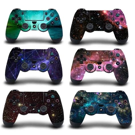 pair starry sky full cover controller stickers  playstation  dualshock  gamepad vinyl