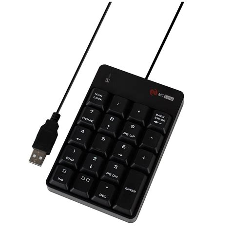mcsaite usb numeric keypad mc  mini portable full size  keys wired number pad keyboard