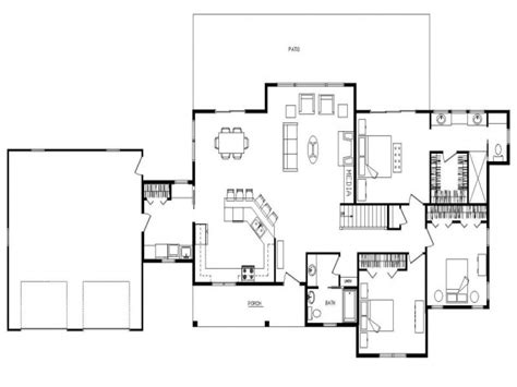 ranch open floor plan design open concept ranch floor plans ranch log home floor plans