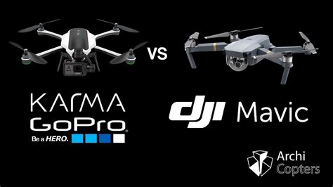 los nuevos drones comparados gopro karma  mavic pro