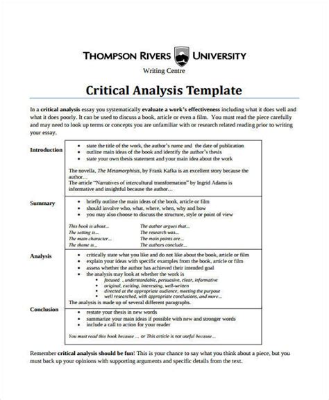 expository essay critical paper outline