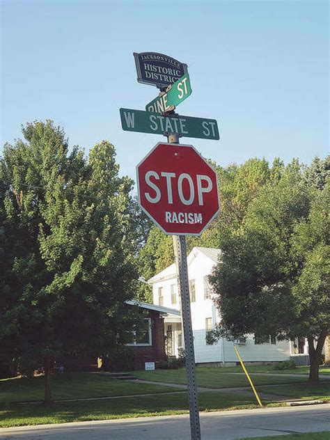 stickers add message  stop signs jacksonville journal courier