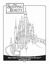Castle Sleeping Sheets Walt Disneyland sketch template