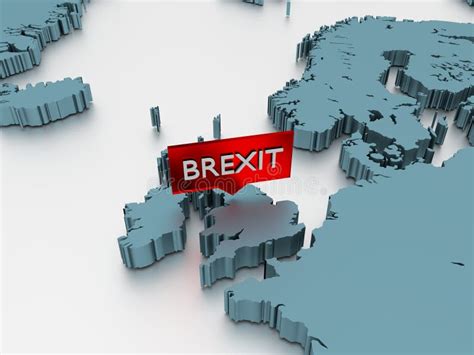 europe map   brexit sticker isolated  white stock illustration illustration