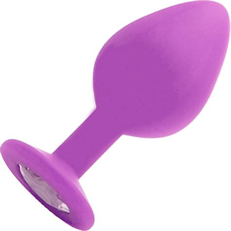 Ouch Large Diamond Silicone Butt Plug 3 25 Purple