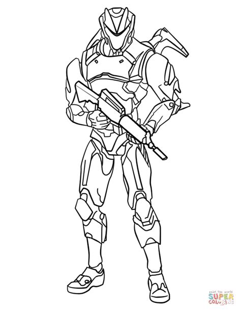 fortnite omega coloring page  printable coloring pages