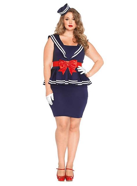 sexy pin up cadet plus size costume