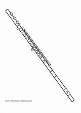 Flute Edupics Coloring sketch template