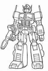 Optimus Prime Coloring Pages Kids sketch template