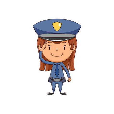 police woman illustrations royalty free vector graphics