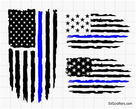 police svg   blue svg blue  flag svg bundle police officer