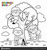 Brincando Albero Crianca Pagina Giocano Desenho árvore Disegno Libro Ragazzo Kinderen Spelen Kleurende Boom St3 Dora Cachorrinho sketch template