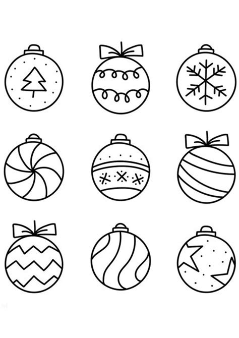 coloring pages  christmas ornaments