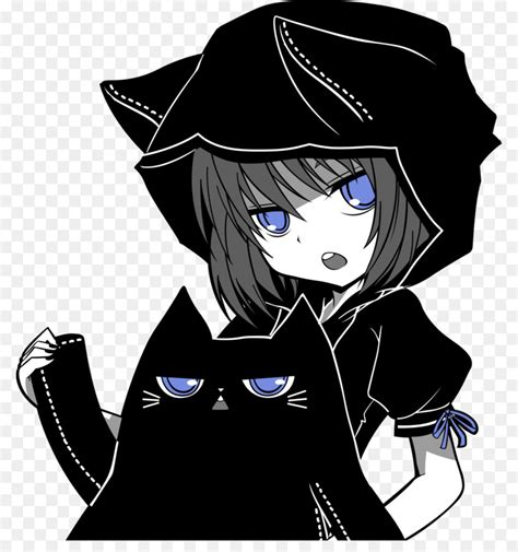 catgirl youtube anime desktop wallpaper black anime girl with cat