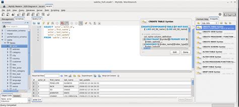 mysql mysql workbench sql development