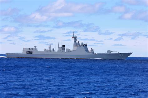 powerful chinese destroyer type  class nanchang spotted