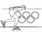 Olympische Spelen Kramer Sven Schaatsen Flevoland Kleurplaten sketch template