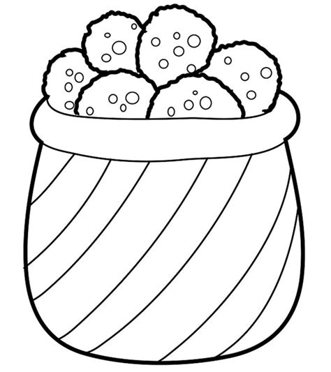 yummy cookies coloring pages