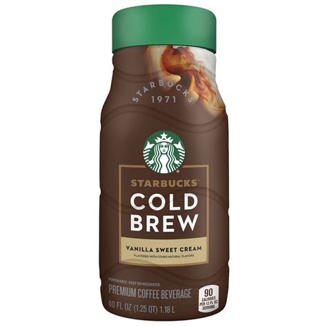 starbucks cold brew vanilla sweet cream flavored premium coffee