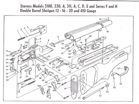 double barrel shotgun parts diagram nest wiring