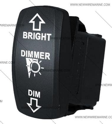 dimmer illuminated rocker switch contura   wire marine