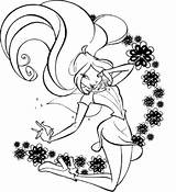 Coloring Winx Club Pages Fairies Stories Popular Beautiful sketch template